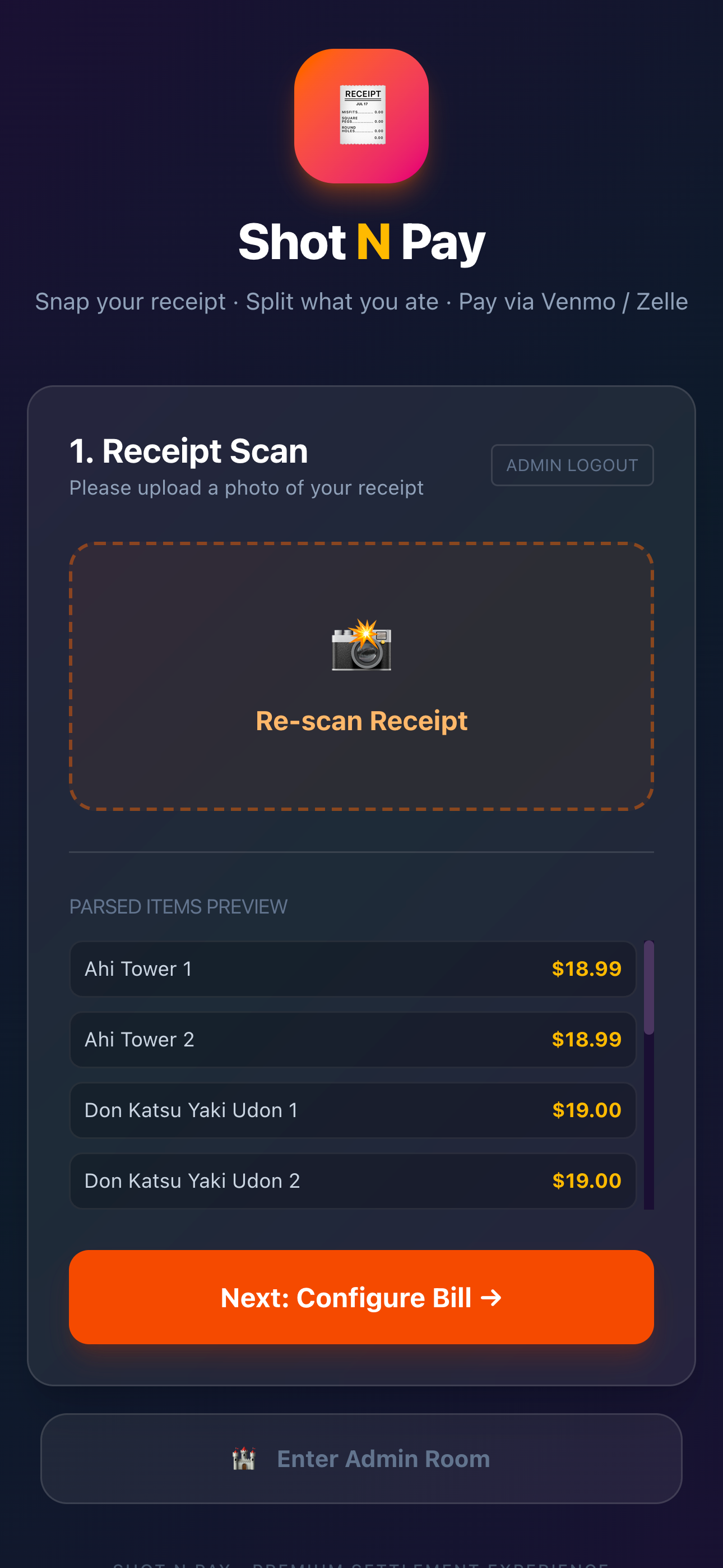 Shot N Pay<hr />샷앤페이